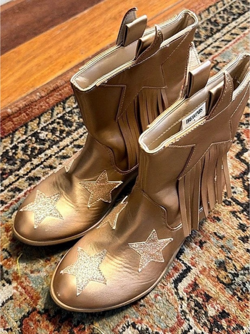 Dream Pairs Girls Tassel Star Western Cowgirl Boots